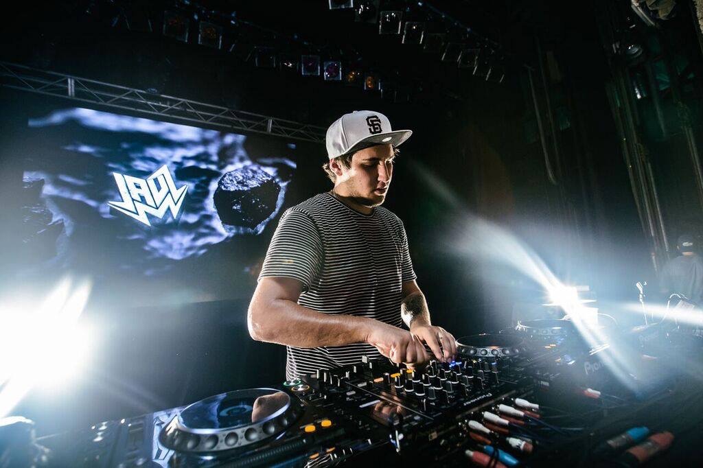 Jauz at a musical instrument