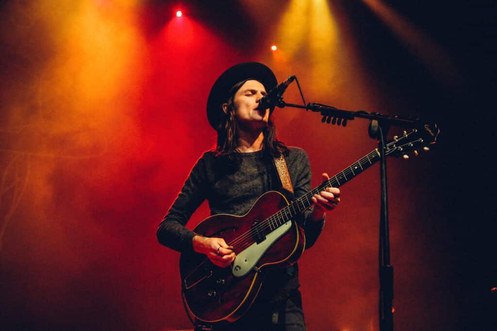 James Bay on stage