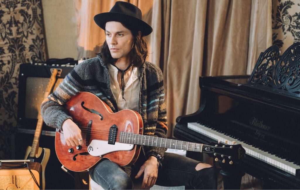 James Bay with a guitar